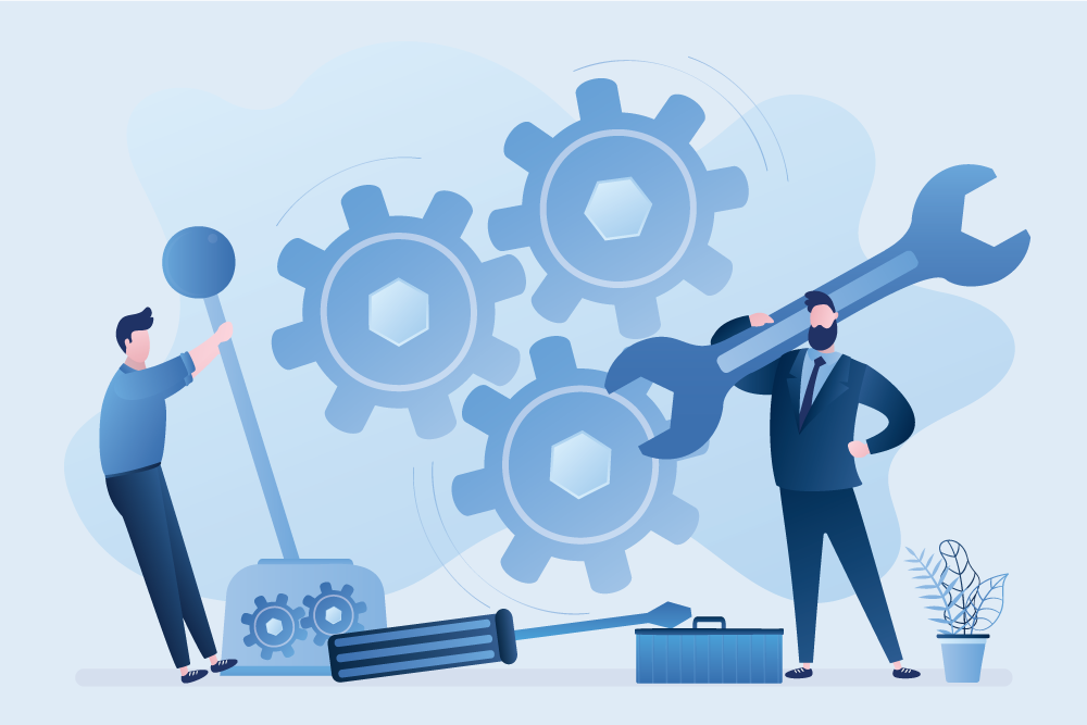 hommes qui bricolent