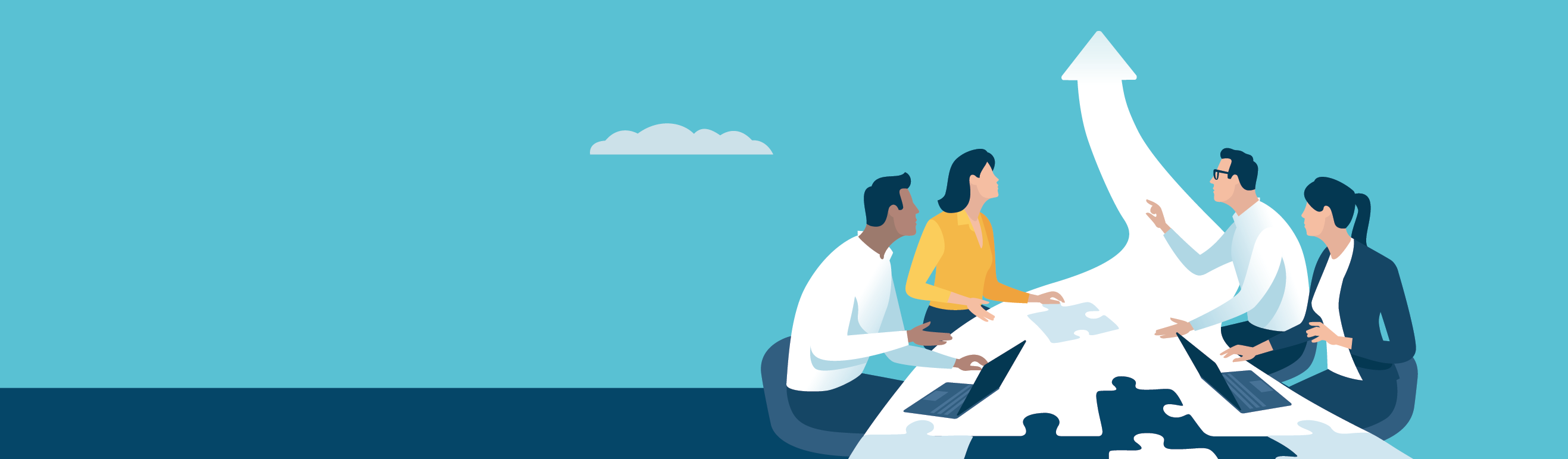 groupe d'employés négociant autour d'une table